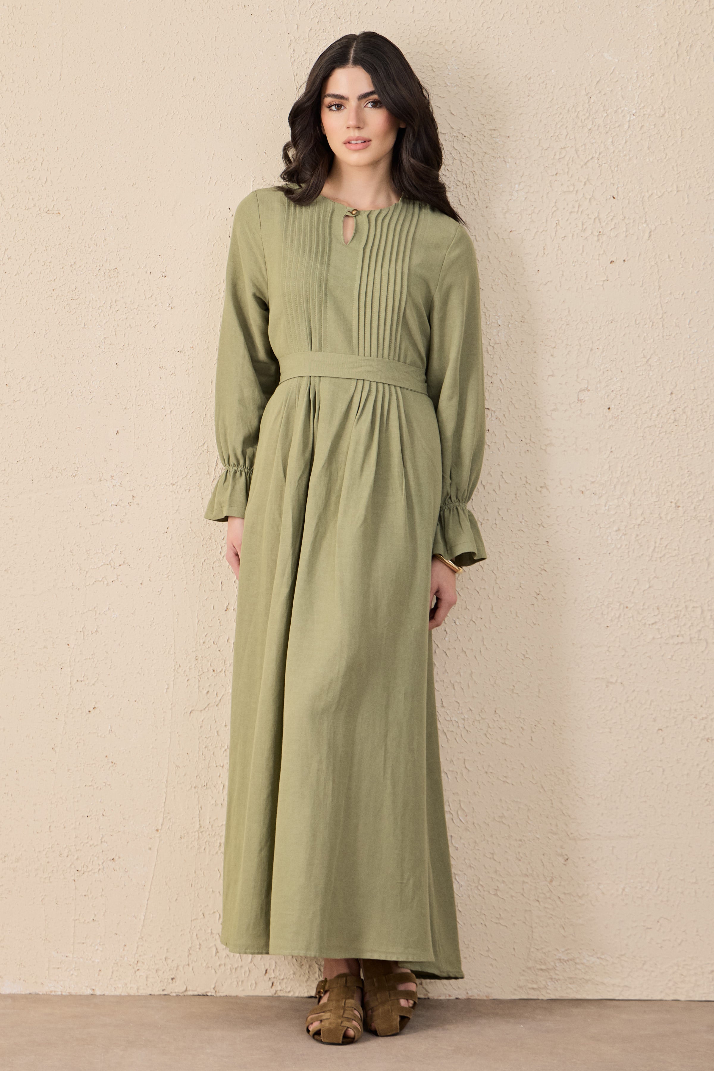 Terra Linen Maxi Dress